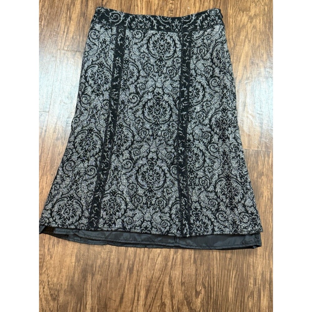 Tribal Women’s Skirt Size 2 Wool Rayon Polyester Floral Paisley Knee Length